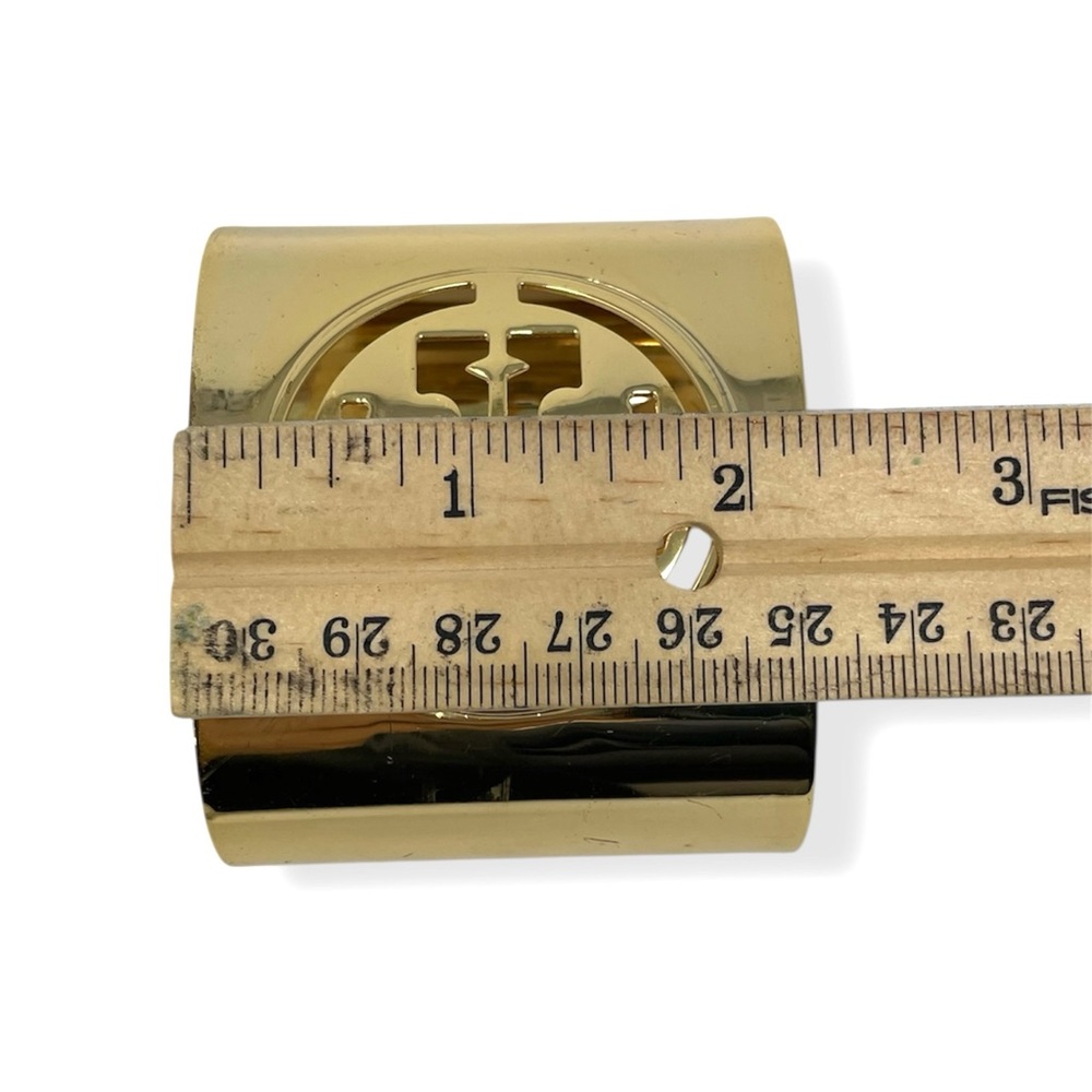 Tory Burch Miller Golden Logo Cuff Bracelet - Picture 6 of 9